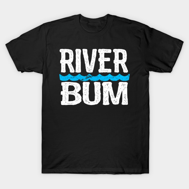 River Bum Floating Float Camping Vacation Rat T-Shirt by SnugFarm